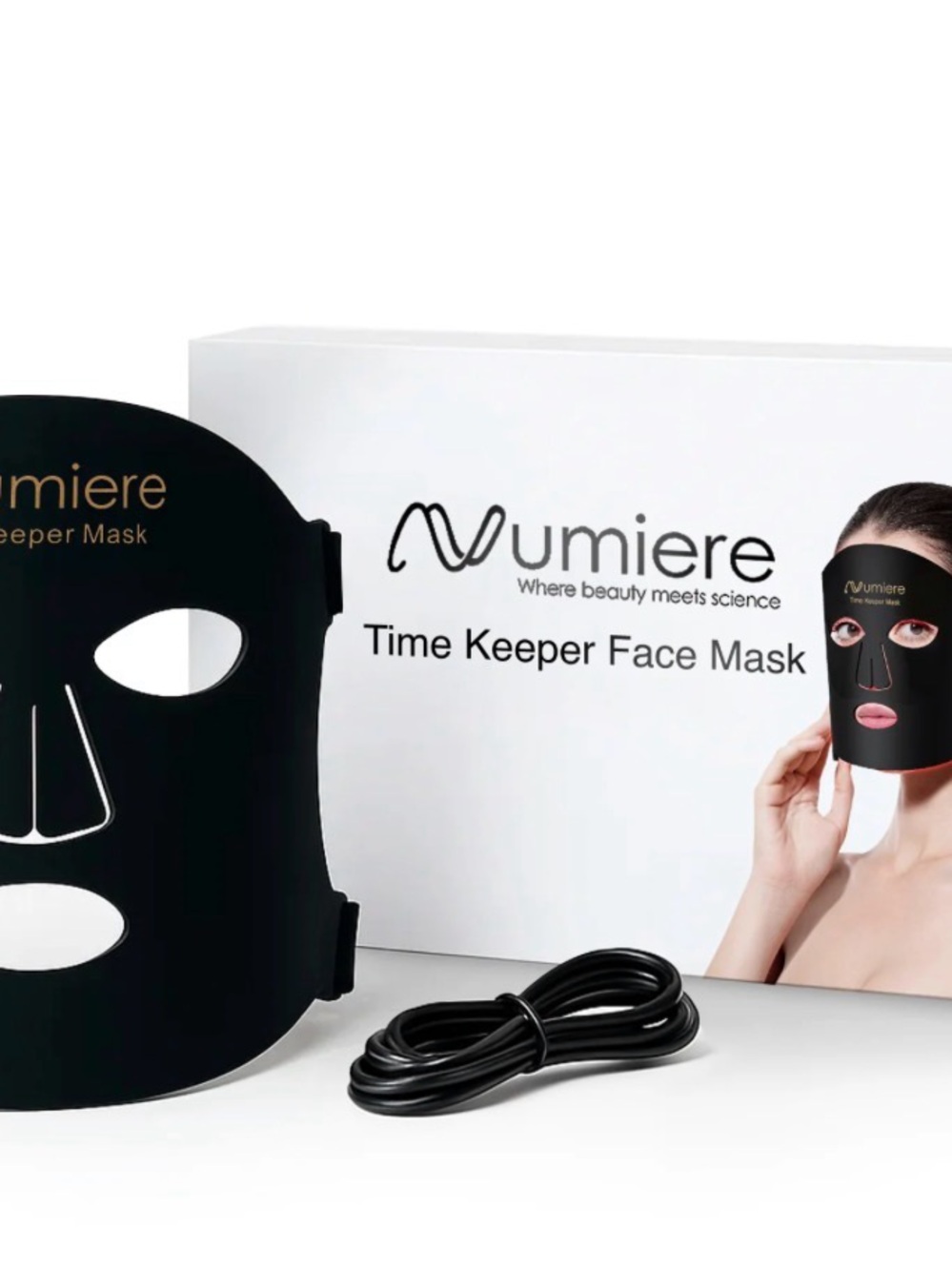 Numiere Time Keeper Black Face Mask - LED Therapy Facial Mask